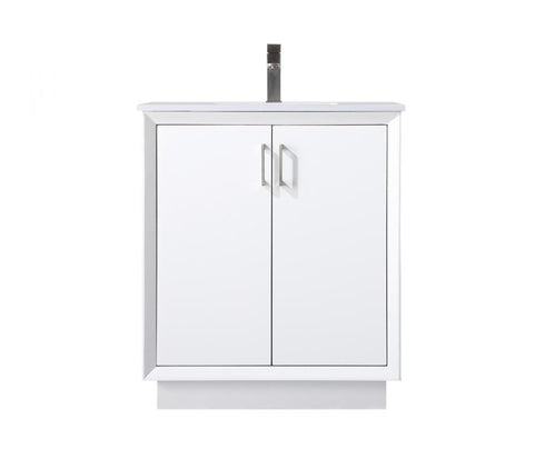 Elegant Lighting Hayes 30 Inch Single Bathroom Vanity in Black Model: VF19630BK