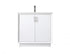 Elegant Lighting Hayes 36 Inch Single Bathroom Vanity in Black Model: VF19636BK
