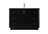 Elegant Lighting Hayes 48 Inch Single Bathroom Vanity in Black Model: VF19648BK