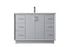 Elegant Lighting Hayes 48 Inch Single Bathroom Vanity in Black Model: VF19648BK