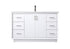 Elegant Lighting Hayes 54 Inch Single Bathroom Vanity in Black Model: VF19654BK