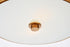 Elegant Lighting Hazen 2 light 12 inch Vintage Gold flush mount in Vintage Gold and White Finish Model: LD6022