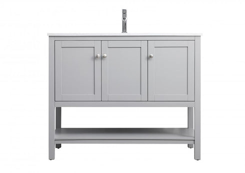 Elegant Lighting Heath 42 Inch Single Bathroom Vanity in Grey Model: VF22242GR