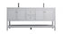 Elegant Lighting Heath 72 Inch Double Bathroom Vanity in Grey Model: VF22272DGR