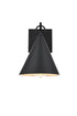Elegant Lighting Hendrix 1 Light Wall Sconce W8 Inch xH11 Inch xE9.5 Inch in Black Model: OD806W11BK
