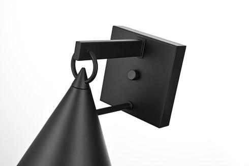 Elegant Lighting Hendrix 1 Light Wall Sconce W8 Inch xH11 Inch xE9.5 Inch in Black Model: OD806W11BK