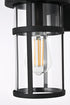Elegant Lighting Henrik 1 Light Wall Sconce W5.9 Inch E7.0 Inch H10.6 Inch in Black Model: OD406W11BK