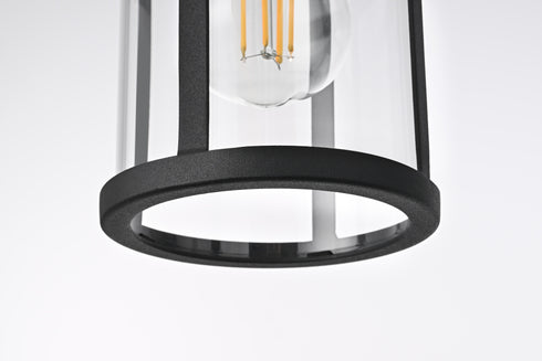 Elegant Lighting Henrik 1 Light Wall Sconce W5.9 Inch E7.0 Inch H10.6 Inch in Black Model: OD406W11BK