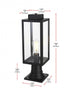 Elegant Lighting Hilton 7 inch Outdoor Pendant in Black Model: OD330P19BK