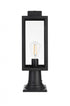 Elegant Lighting Hilton 7 inch Outdoor Pendant in Black Model: OD330P19BK