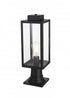 Elegant Lighting Hilton 7 inch Outdoor Pendant in Black Model: OD330P19BK