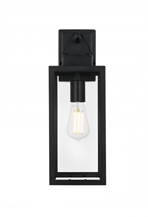 Elegant Lighting Hilton 7 inch Outdoor Pendant in Black Model: OD330W18BK