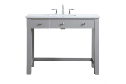 Elegant Lighting Hudson 42 Inch Ada Compliant Bathroom Vanity in Grey Model: VF14842GR
