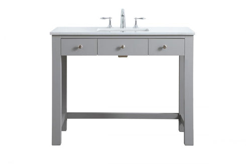 Elegant Lighting Hudson 42 Inch Ada Compliant Bathroom Vanity in Grey Model: VF14842GR