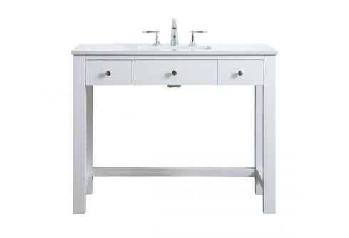 Elegant Lighting Hudson 42 Inch Ada Compliant Bathroom Vanity in Grey Model: VF14842GR