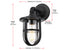 Elegant Lighting Hugo 1 Light Wall Sconce W6 Inch xH11.5 Inch xE8 Inch in Black Model: OD807W12BK