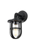 Elegant Lighting Hugo 1 Light Wall Sconce W6 Inch xH11.5 Inch xE8 Inch in Black Model: OD807W12BK