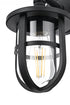Elegant Lighting Hugo 1 Light Wall Sconce W6 Inch xH11.5 Inch xE8 Inch in Black Model: OD807W12BK