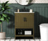 Elegant Lighting Ira Vanity Cabinet 2Dr W24 Inch xD19 Inch xH34 Inch in Chestnut Brown Model: VF25224MCB