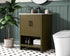 Elegant Lighting Ira Vanity Cabinet 2Dr W24 Inch xD19 Inch xH34 Inch in Chestnut Brown Model: VF25224MCB