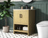 Elegant Lighting Ira Vanity Cabinet 2Dr W24 Inch xD19 Inch xH34 Inch in Honey Brown Model: VF25224MHB
