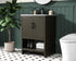 Elegant Lighting Ira Vanity Cabinet 2Dr W24 Inch xD19 Inch xH34 Inch in Mocha Brown Model: VF25224MMB
