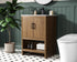 Elegant Lighting Ira Vanity Cabinet 2Dr W24 Inch xD19 Inch xH34 Inch WB in Walnut Brown Finish Model: VF25224WB