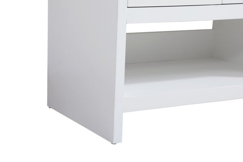Elegant Lighting Ira Vanity Cabinet 2Dr W24 Inch xD19 Inch xH34 Inch WH in White Finish Model: VF25224MWH