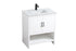 Elegant Lighting Ira Vanity Cabinet 2Dr W30 Inch x D19 Inch x H34 Inch WH in White Finish Model: VF25230MWH