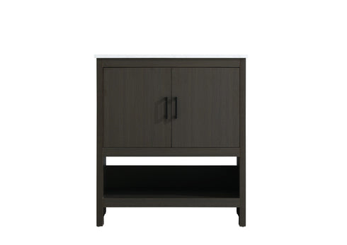 Elegant Lighting Ira Vanity Cabinet 2Dr W30 Inch xD19 Inch xH34 Inch in Mocha Brown Model: VF25230MMB