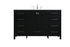 Elegant Lighting Irene 54 Inch Single Bathroom Vanity in Black Model: VF18854BK