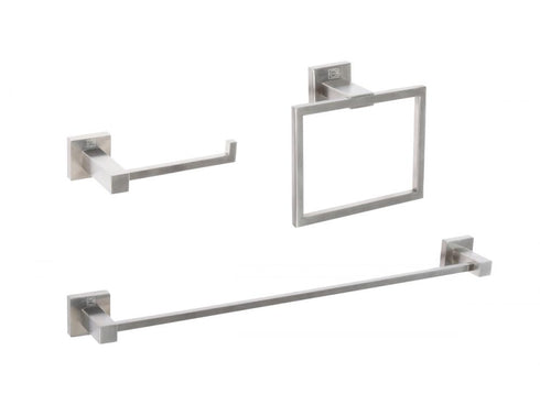 Elegant Lighting Isla 3 piece Bathroom Hardware Set in Brushed Gold Model: HWB-12S3RBGD