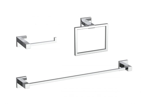 Elegant Lighting Isla 3 piece Bathroom Hardware Set in Brushed Gold Model: HWB-12S3RBGD