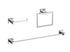 Elegant Lighting Isla 3 piece Bathroom Hardware Set in Brushed Gold Model: HWB-12S3RBGD
