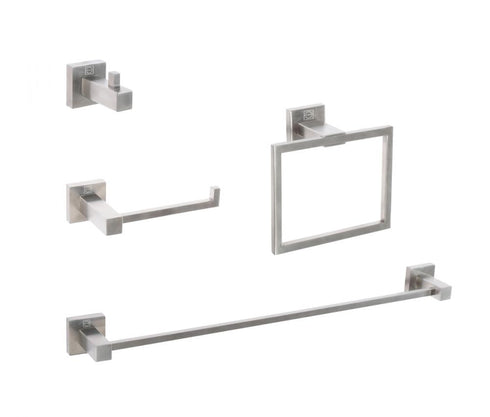 Elegant Lighting Isla 4 piece Bathroom Hardware Set in Brushed Gold Model: HWB-12S4BGD