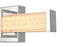 Elegant Lighting Ivaan 1 Light Wall Sconce L16 Inch E4.5 Inch H4.3 Inch LED 8 Watt 3CCT in Chrome Model: LD302W16C