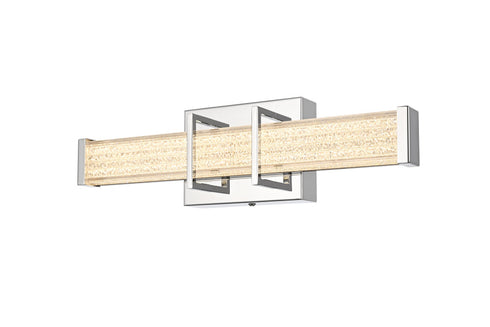 Elegant Lighting Ivaan 1 Light Wall Sconce L16 Inch E4.5 Inch H4.3 Inch LED 8 Watt 3CCT in Chrome Model: LD302W16C