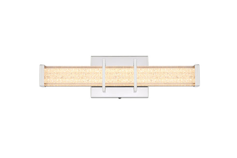 Elegant Lighting Ivaan 1 Light Wall Sconce L16 Inch E4.5 Inch H4.3 Inch LED 8 Watt 3CCT in Chrome Model: LD302W16C