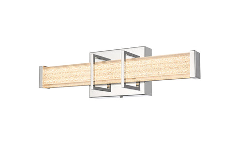 Elegant Lighting Ivaan 1 Light Wall Sconce L16 Inch E4.5 Inch H4.3 Inch LED 8 Watt 3CCT in Chrome Model: LD302W16C