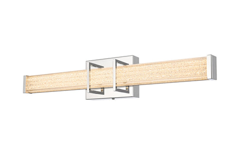 Elegant Lighting Ivaan 1 Light Wall Sconce L24 Inch E4.5 Inch H4.3 Inch LED 14 Watt 3CCT in Chrome Model: LD302W24C