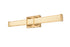 Elegant Lighting Ivaan 1 Light Wall Sconce L24 Inch E4.5 Inch H4.3 Inch LED 14 Watt 3CCT in Satin Gold Model: LD302W24SG