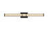 Elegant Lighting Ivaan 1 Light Wall Sconce L31 Inch E4.5 Inch H4.3 Inch LED 18 Watt 3CCT in Black Model: LD302W31BK