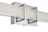 Elegant Lighting Ivaan 1 Light Wall Sconce L31 Inch E4.5 Inch H4.3 Inch LED 18 Watt 3CCT in Chrome Model: LD302W31C