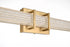 Elegant Lighting Ivaan 1 Light Wall Sconce L31 Inch E4.5 Inch H4.3 Inch LED 18 Watt 3CCT in Satin Gold Model: LD302W31SG