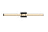 Elegant Lighting Ivaan 1 Light Wall Sconce L36 Inch E4.5 Inch H4.3 Inch LED 24 Watt 3CCT in Black Model: LD302W36BK