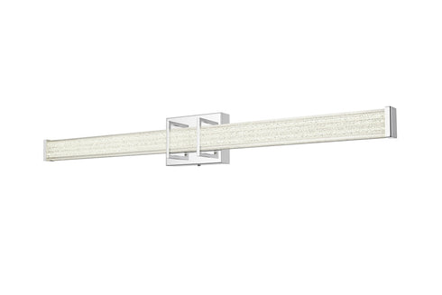 Elegant Lighting Ivaan 1 Light Wall Sconce L36 Inch E4.5 Inch H4.3 Inch LED 24 Watt 3CCT in Chrome Model: LD302W36C