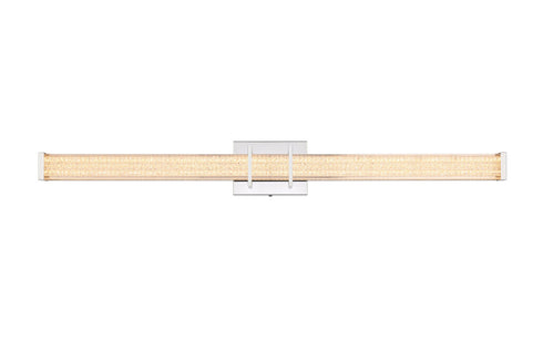 Elegant Lighting Ivaan 1 Light Wall Sconce L36 Inch E4.5 Inch H4.3 Inch LED 24 Watt 3CCT in Chrome Model: LD302W36C