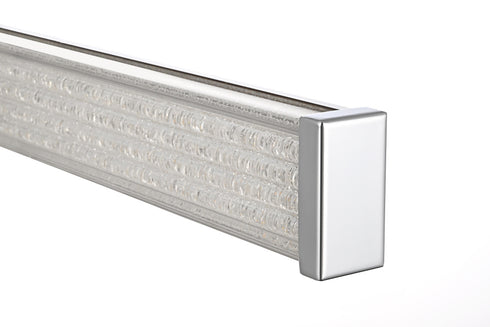 Elegant Lighting Ivaan 1 Light Wall Sconce L36 Inch E4.5 Inch H4.3 Inch LED 24 Watt 3CCT in Chrome Model: LD302W36C