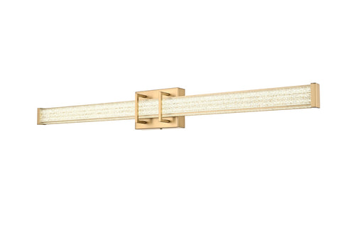 Elegant Lighting Ivaan 1 Light Wall Sconce L36 Inch E4.5 Inch H4.3 Inch LED 24 Watt 3CCT in Satin Gold Model: LD302W36SG