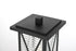 Elegant Lighting Jada 16 inch Outdoor Post light in Black in Black and Clear Finish Model: OD607P16BK